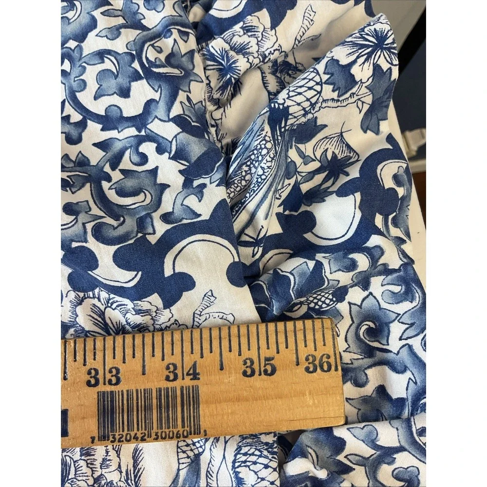 Set of 2 Ralph Lauren King Pillow Sham Tamarind Porcelain Blue Custom Ruffle